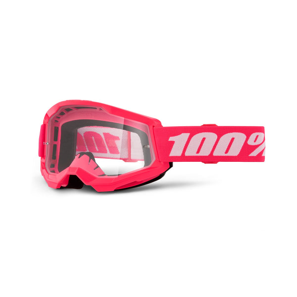Goggle 100% Strata 2 Pink Lente Clear Niño