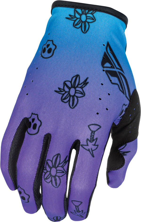 Guantes Fly Lite Outline Purpura/Azul/Negro