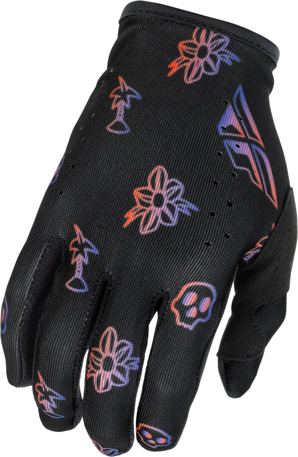 Guantes Fly Lite Outline Negro/Rojo/Purpura