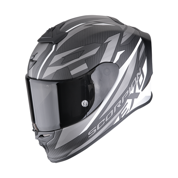 Casco Scorpion EXO-R1 Evo Carbon Air Runner Negro Mate/Blanco
