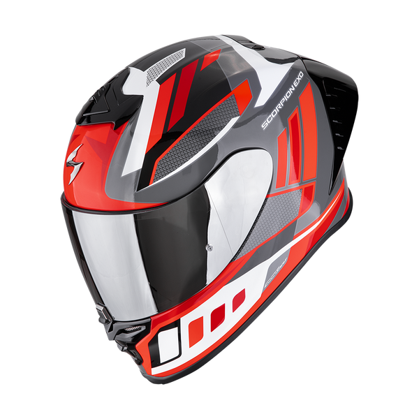 Casco Scorpion EXO-R1 Evo II Air Vital Gris/Blanco/Rojo