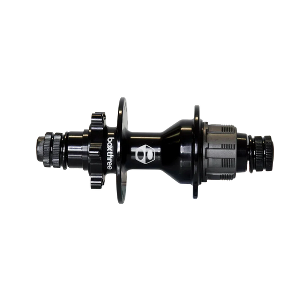 Manzana Box Three Expert Trasera Freno Disco 10mm 28H Negra