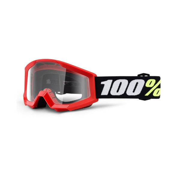 Goggle 100% Strata 2 Mini Rojo Lente Clear