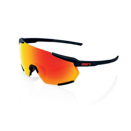Gafas 100% Racetrap 3.0 Negro Lente Hiper Rojo  Espejo