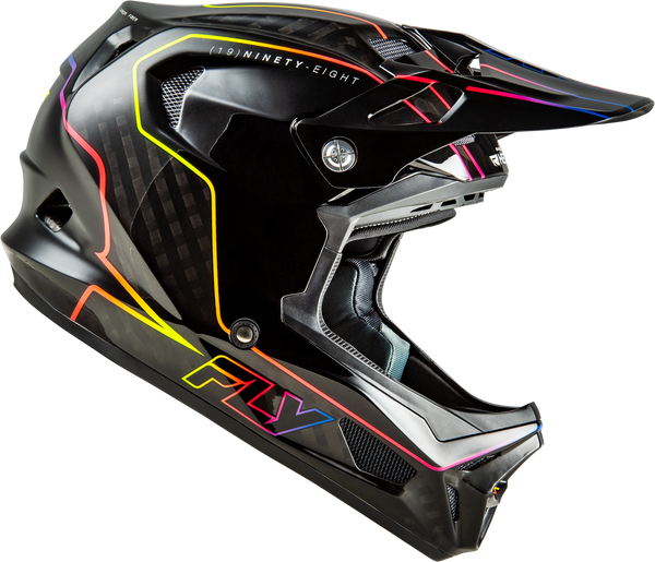 Casco Fly Werx-R Flow Carbon Negro/Multi Niño