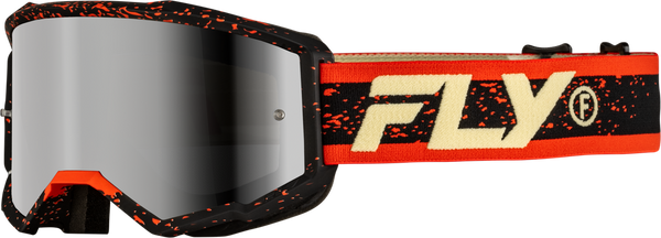 Goggle Fly Zone Negro/Rojo/Crema Lente Silver Espejo